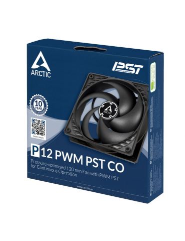 ARCTIC P12 PWM PST CO Carcasă calculator Distracţie 12 cm Negru