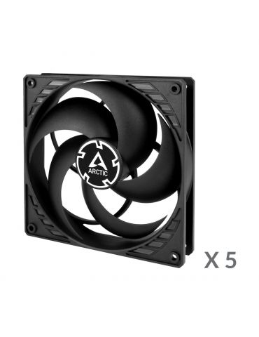 ARCTIC P14 PWM PST Value Pack Carcasă calculator Distracţie 14 cm Negru 5 buc.