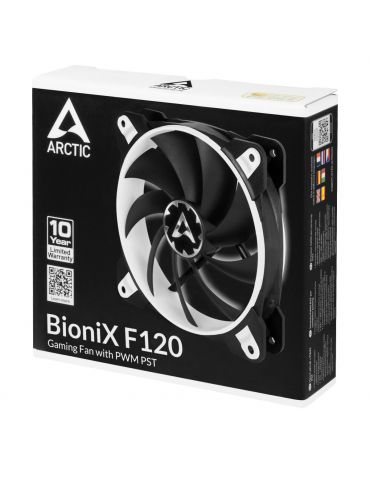ARCTIC BioniX F120 Carcasă calculator Distracţie 12 cm Negru, Alb
