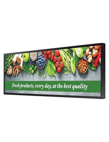 Samsung LH37SHCEBGBXEN Afișaj Semne Design panoramic 94 cm (37") LCD Wi-Fi 700 cd m² Negru Tizen 7.0 24 7