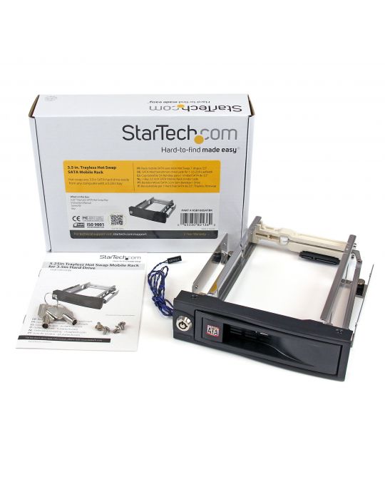 StarTech.com HSB100SATBK sloturi 13,3 cm (5.25") Cadru cu fațete Negru