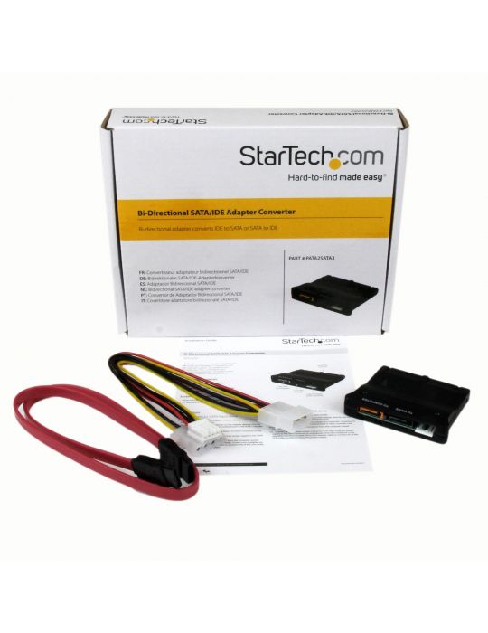 StarTech.com PATA2SATA3 adaptor mufă cablu 2 x SATA Data 7 pin M 1 x IDE 40 pin F SP4 M Negru