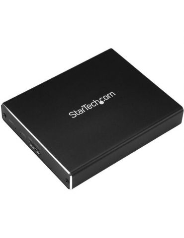 StarTech.com SM22BU31C3R carcasă disc memorie Carcasă SSD Negru M.2