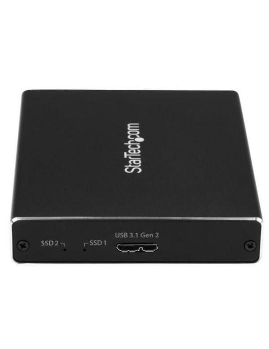 StarTech.com SM22BU31C3R carcasă disc memorie Carcasă SSD Negru M.2