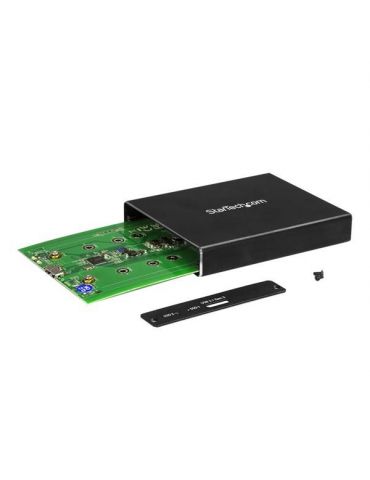 StarTech.com SM22BU31C3R carcasă disc memorie Carcasă SSD Negru M.2