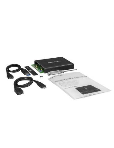 StarTech.com SM22BU31C3R carcasă disc memorie Carcasă SSD Negru M.2