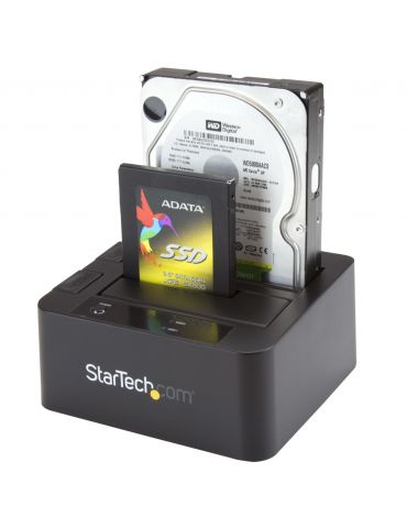 StarTech.com SDOCK2U33EB stație docking driver stocare USB 3.2 Gen 1 (3.1 Gen 1) Type-B Negru