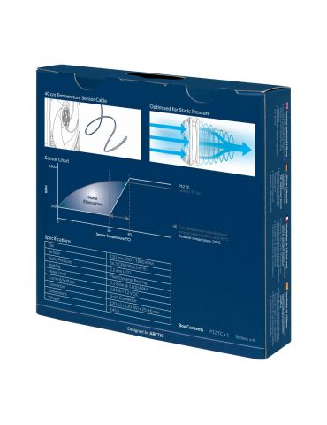 ARCTIC P12 TC Carcasă calculator Distracţie 12 cm Negru 1 buc.
