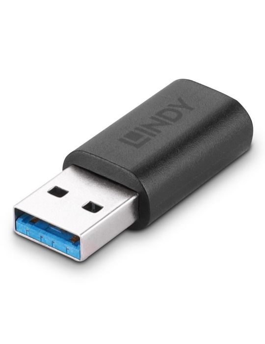 Lindy 41904 adaptor mufă cablu USB 3.2 Type A USB 3.2 Type C Negru