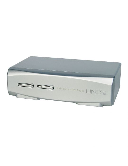 Lindy 39304 switch-uri pentru tastatură, mouse și monitor (KVM) Argint