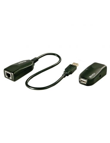 Lindy 42693 repetoare de rețea Transmițător & receptor rețea Negru - Tik.ro