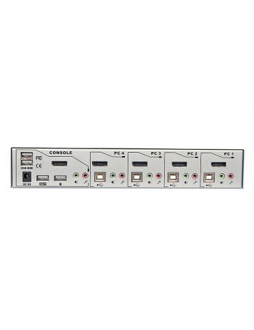 Lindy 39305 switch-uri pentru tastatură, mouse și monitor (KVM) Argint