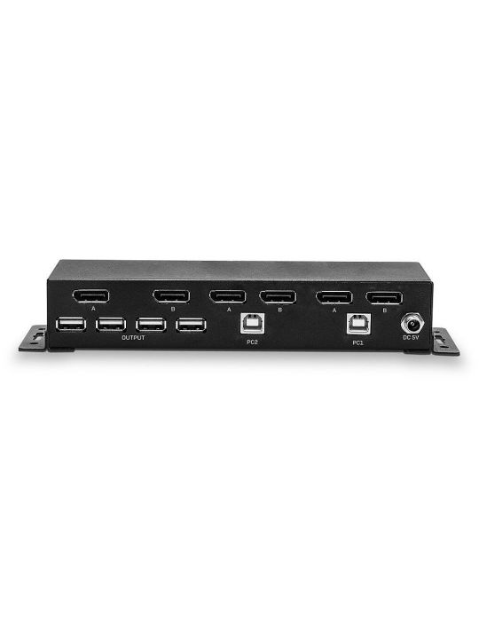 Lindy 39306 switch-uri pentru tastatură, mouse și monitor (KVM) Negru
