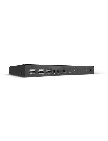 Lindy 32810 switch-uri pentru tastatură, mouse și monitor (KVM) Negru - Tik.ro