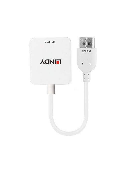 Lindy 38146 adaptor pentru cabluri video HDMI Tip A (Standard) DisplayPort Alb