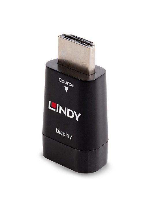 Lindy 38194 adaptor mufă cablu HDMI Type A (Standard) VGA Negru