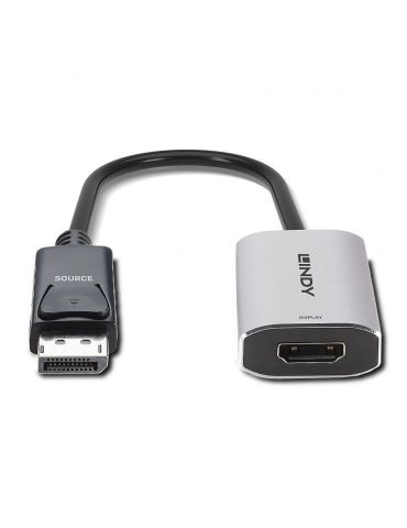 Lindy 41094 adaptor pentru cabluri video 0,11 m DisplayPort HDMI Gri