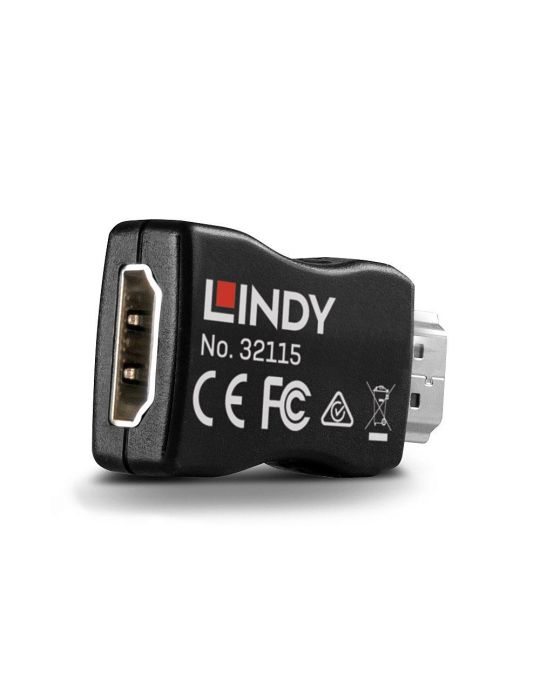 Lindy 32115 adaptor mufă cablu HDMI Negru