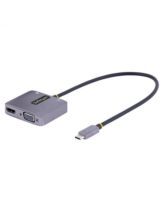 StarTech.com 122-USBC-HDMI-4K-VGA adaptor grafic USB 3840 x 2160 Pixel Gri