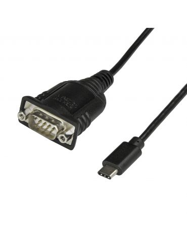 StarTech.com ICUSB232C cabluri seriale Negru 0,4 m USB C DB-9