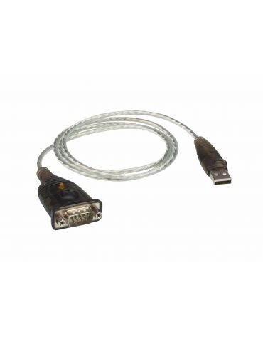 ATEN UC232A1-AT cabluri seriale Negru, Metalic 1 m USB Tip-A DB-9