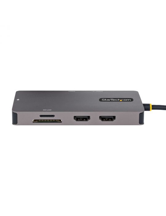 StarTech.com 120B-USBC-MULTIPORT stații de andocare și replicatoare de porturi pentru calculatoare portabile Prin cablu USB 3.2