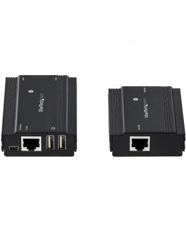 StarTech.com USB2004EXT100 dispozitiv de tip extender video Consolă emițător & receptor 480 Mbit s