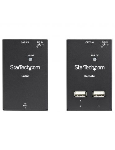 StarTech.com USB2004EXTV dispozitiv de tip extender video Consolă emițător & receptor 480 Mbit s