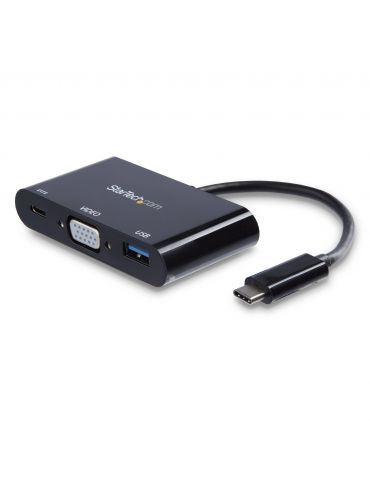 StarTech.com CDP2VGAUACP stații de andocare și replicatoare de porturi pentru calculatoare portabile Prin cablu USB 3.2 Gen 1 - Tik.ro