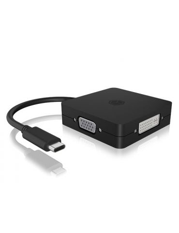ICY BOX IB-DK1104-C adaptor grafic USB 3840 x 2160 Pixel Negru - Tik.ro