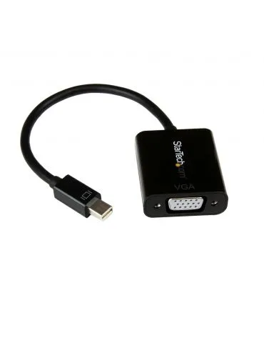 StarTech.com MDP2VGA2 adaptor pentru cabluri video 0,18 m Mini DisplayPort VGA (D-Sub) Negru - Tik.ro