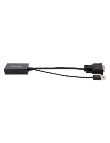 StarTech.com DVI2DP2 adaptor pentru cabluri video 0,254 m DVI-D DisplayPort Negru