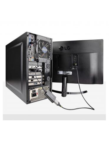 StarTech.com DVI2DP2 adaptor pentru cabluri video 0,254 m DVI-D DisplayPort Negru