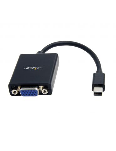 StarTech.com MDP2VGA adaptor pentru cabluri video 0,13 m Mini DisplayPort VGA (D-Sub) Negru - Tik.ro