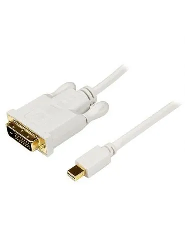 StarTech.com MDP2DVIMM3W adaptor pentru cabluri video 0,9 m mini DisplayPort DVI-D Alb - Tik.ro
