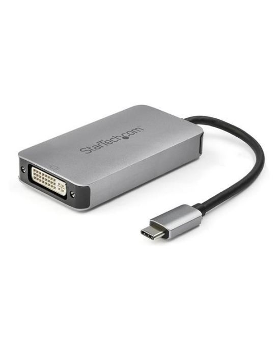 StarTech.com CDP2DVIDP adaptor grafic USB 2560 x 1600 Pixel Negru, Argint