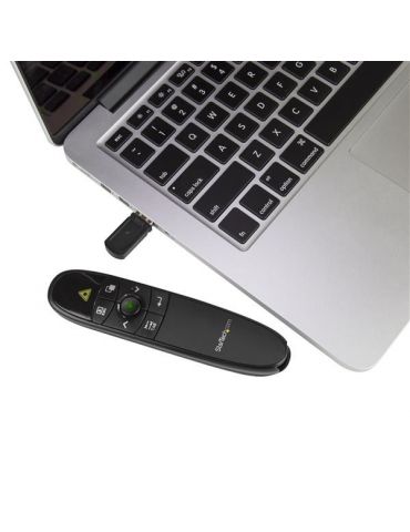 StarTech.com PRESREMOTEG prezentatori wireless Negru
