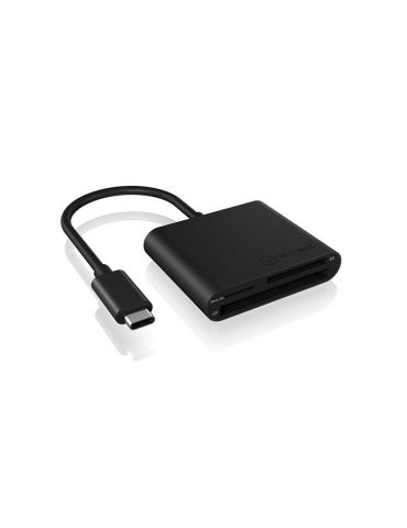 ICY BOX IB-CR301-C3 cititoare de carduri USB 3.2 Gen 1 (3.1 Gen 1) Type-C Negru