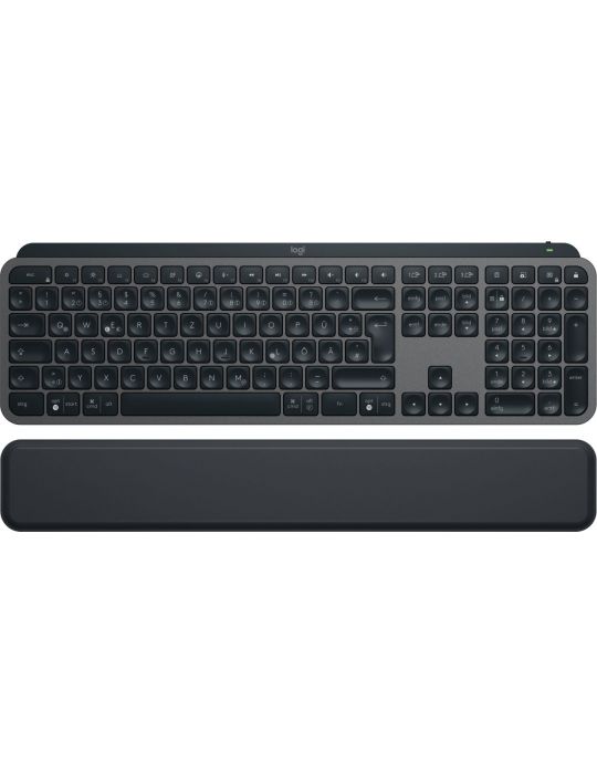 Logitech MX Keys S tastaturi RF Wireless + Bluetooth QWERTZ Germană Grafit