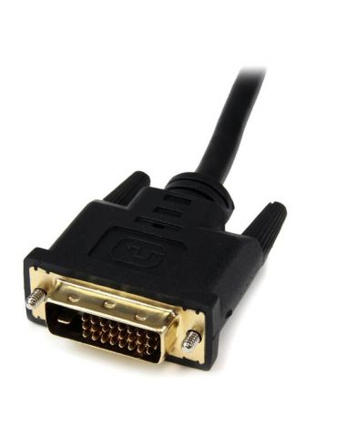 StarTech.com HDDVIFM8IN adaptor pentru cabluri video 0,203 m HDMI Tip A (Standard) DVI-D Negru