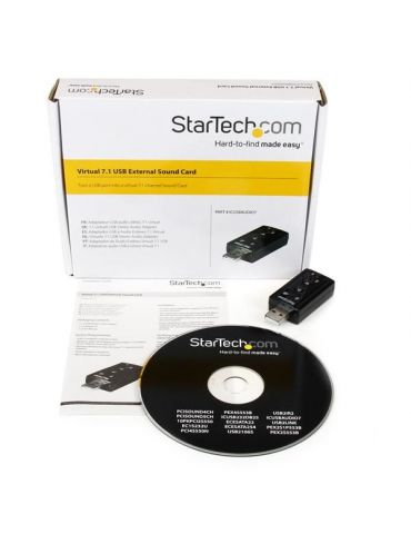 StarTech.com ICUSBAUDIO7 plăci de sunet 7.1 canale USB
