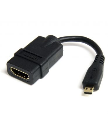 StarTech.com HDADFM5IN cablu HDMI 0,127 m HDMI Tip A (Standard) HDMI Tip D (Micro) Negru - Tik.ro