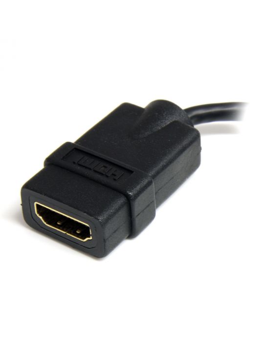 StarTech.com HDADFM5IN cablu HDMI 0,127 m HDMI Tip A (Standard) HDMI Tip D (Micro) Negru