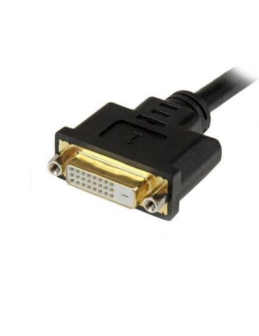 StarTech.com DVI92030202L adaptor pentru cabluri video 0,203 m DVI-I DVI-D + VGA (D-Sub) Negru