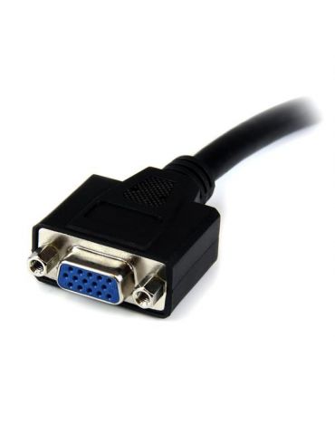 StarTech.com DVIVGAMF8IN adaptor pentru cabluri video 0,203 m DVI-I VGA Negru