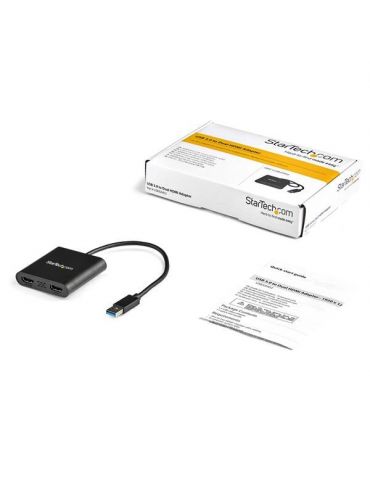 StarTech.com USB32HD2 adaptor grafic USB 3840 x 2160 Pixel Negru
