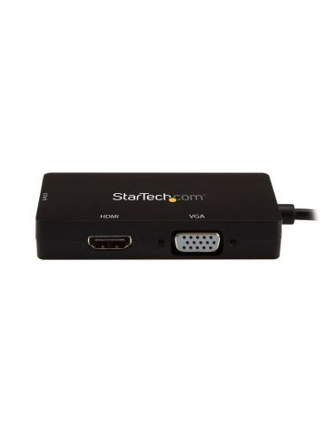 StarTech.com CDPVGDVHDBP adaptor grafic USB 3840 x 2160 Pixel Negru