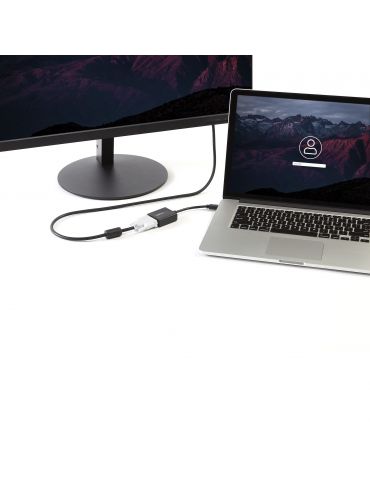 StarTech.com MDP2DVI adaptor pentru cabluri video 0,13 m Mini DisplayPort DVI-I Negru