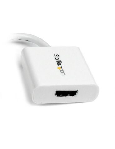 StarTech.com MDP2HDW adaptor pentru cabluri video 0,12 m Mini-DisplayPort HDMI Alb