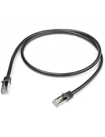 StarTech.com N6SPAT1MBK cabluri de rețea Negru 1 m Cat6 SF UTP (S-FTP)